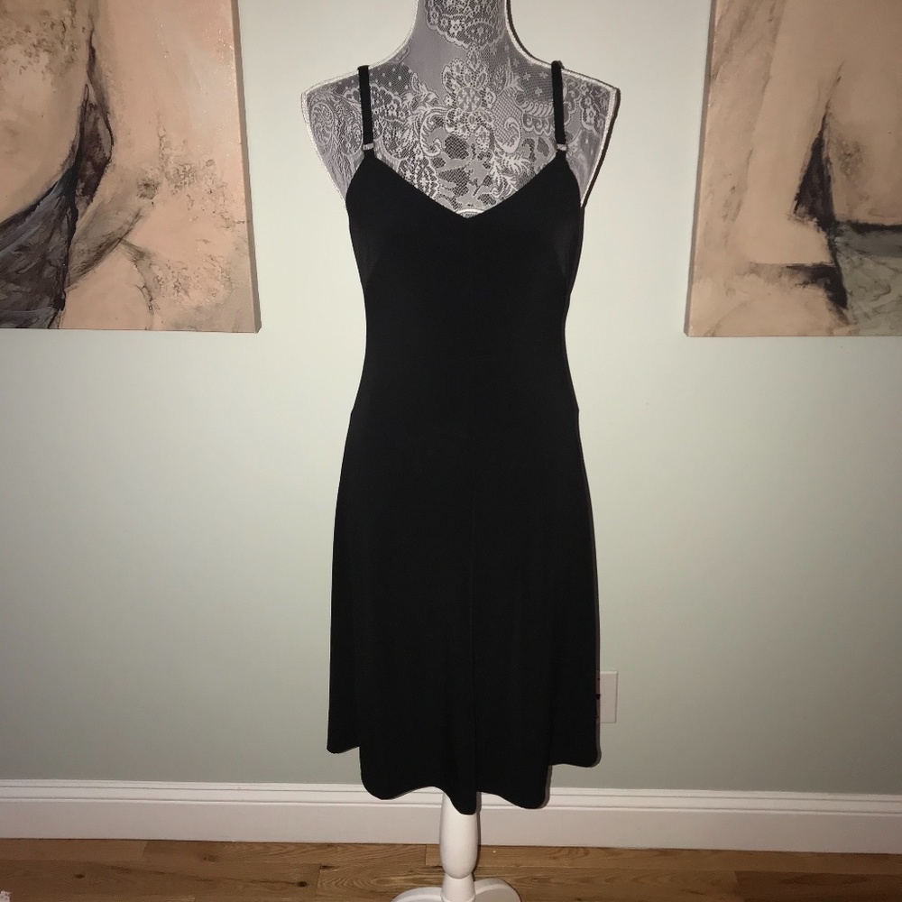 Calvin Klein Black Spaghetti Strap Dress
